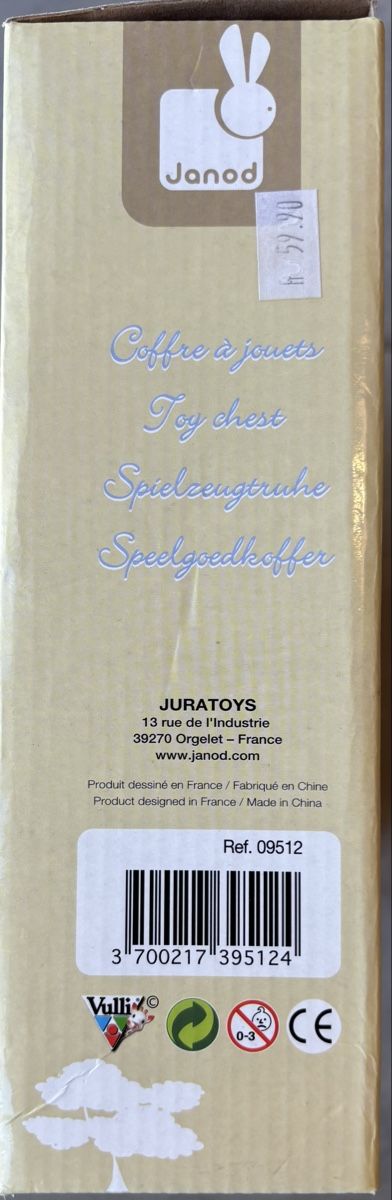 Janod Giocattoli: Coffre à jouets Sophie la Giraffe, marque Janod – Nuovo e nell'imballaggio originale da Cudrefin venduto da sdz_trl6 4