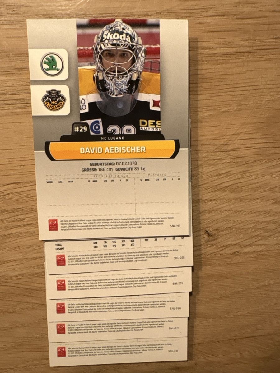 Carte collezionabili: HockeyCard 2011/2012 NLA – Nuovo (secondo la descrizione) da Pfäffikon ZH venduto da Hogersepp87 1