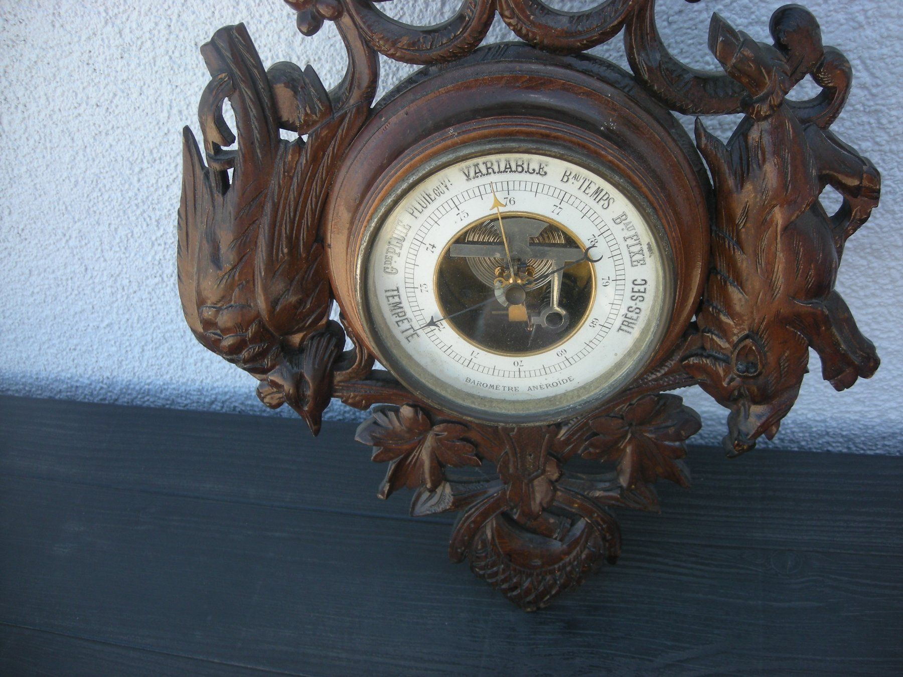 Altri elettrodomestici e apparecchi d’epoca: Antik Barometer und Thermometer Schnitzerei – Usato da Spreitenbach venduto da Sniper8952 1
