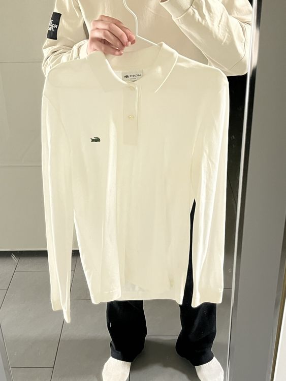 Lacoste LACOSTE Long Sleeve Polo Shirt Size 6 Men's XL cotton Blue type light blue Vintage Second Hand
