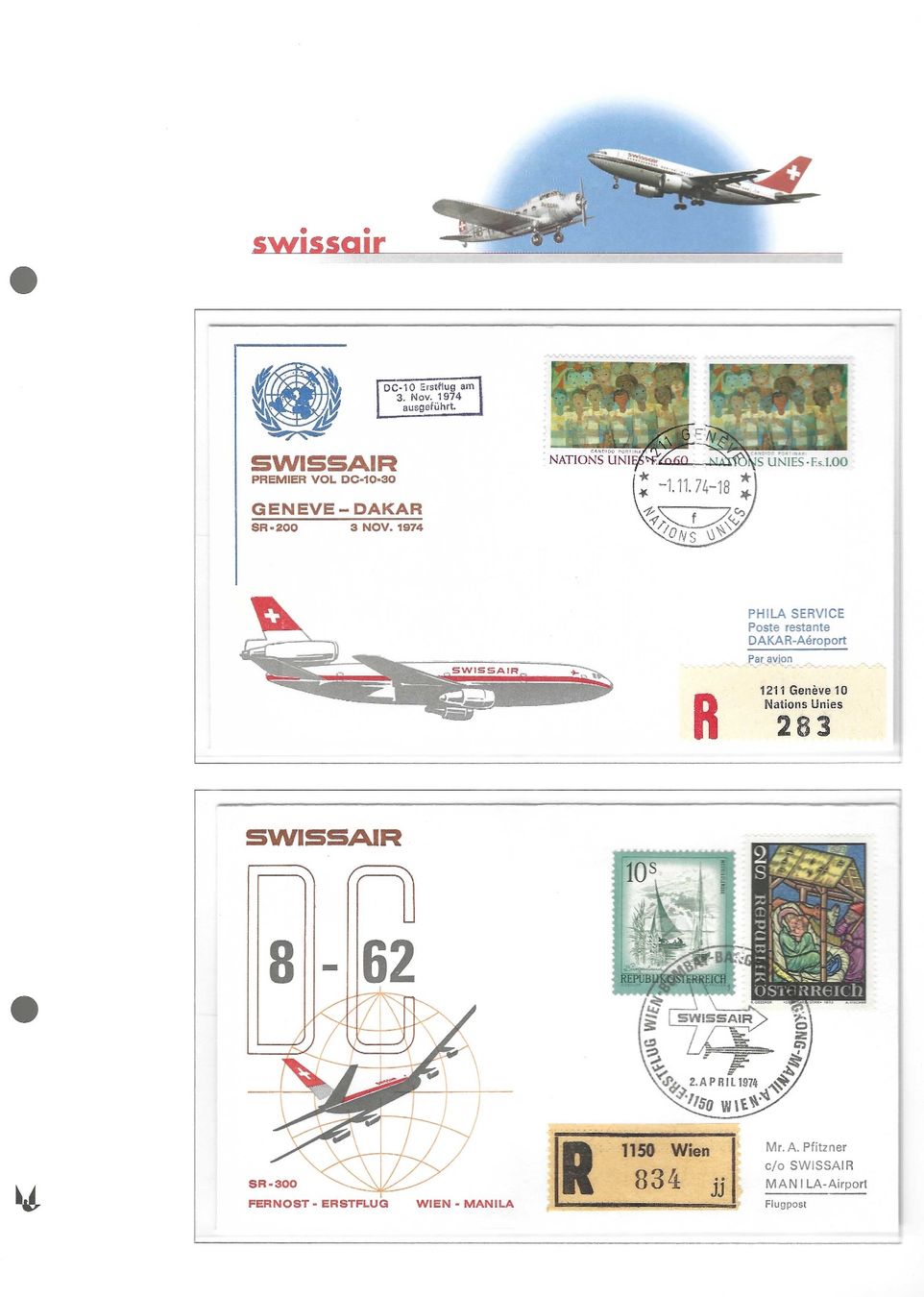 Tutti i francobolli: Swissair – Nuovo (secondo la descrizione) da Koblenz venduto da Markenhimmel