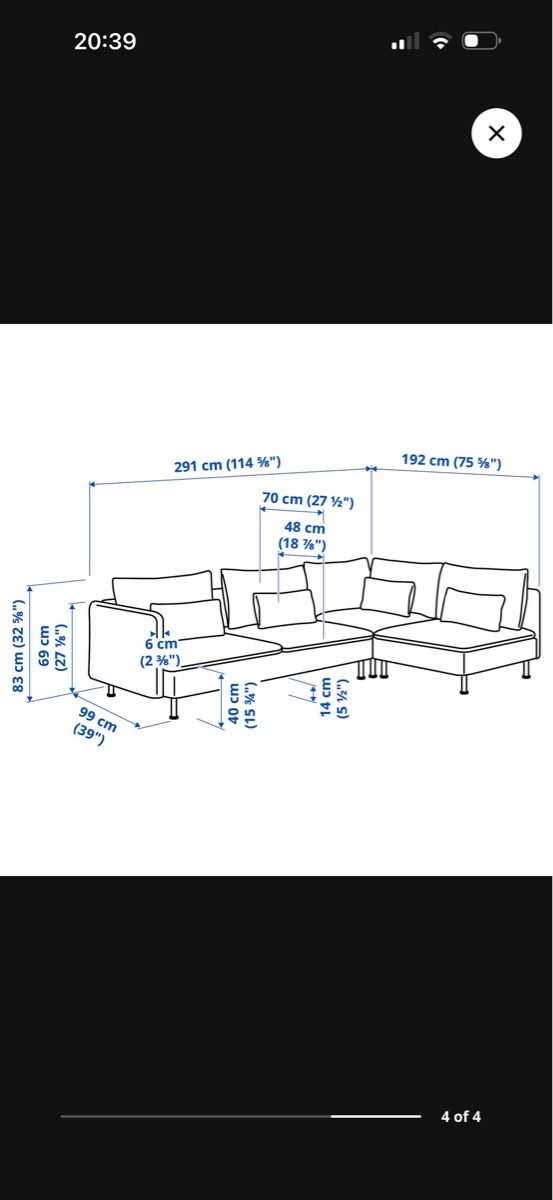 Sofas: Sofa söderhamn ikea excellent condition – Neu (gemäss Beschreibung) aus Glattbrugg von Andre_a97 4