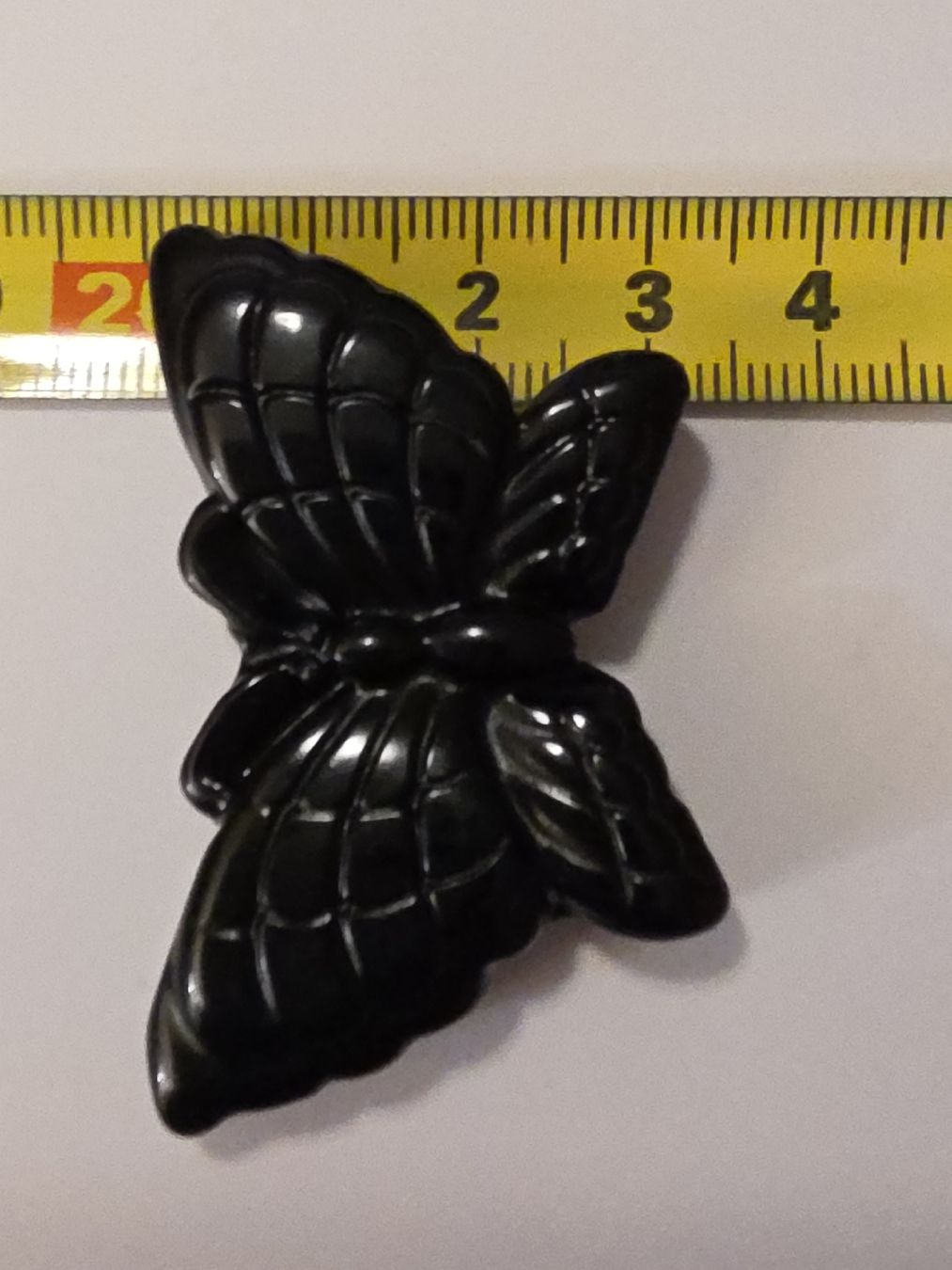Minerali & Pietre curative: Obsidian Schmetterling Figur 5x3x1cm. – Nuovo e nell'imballaggio originale da Menziken venduto da Mirager 3