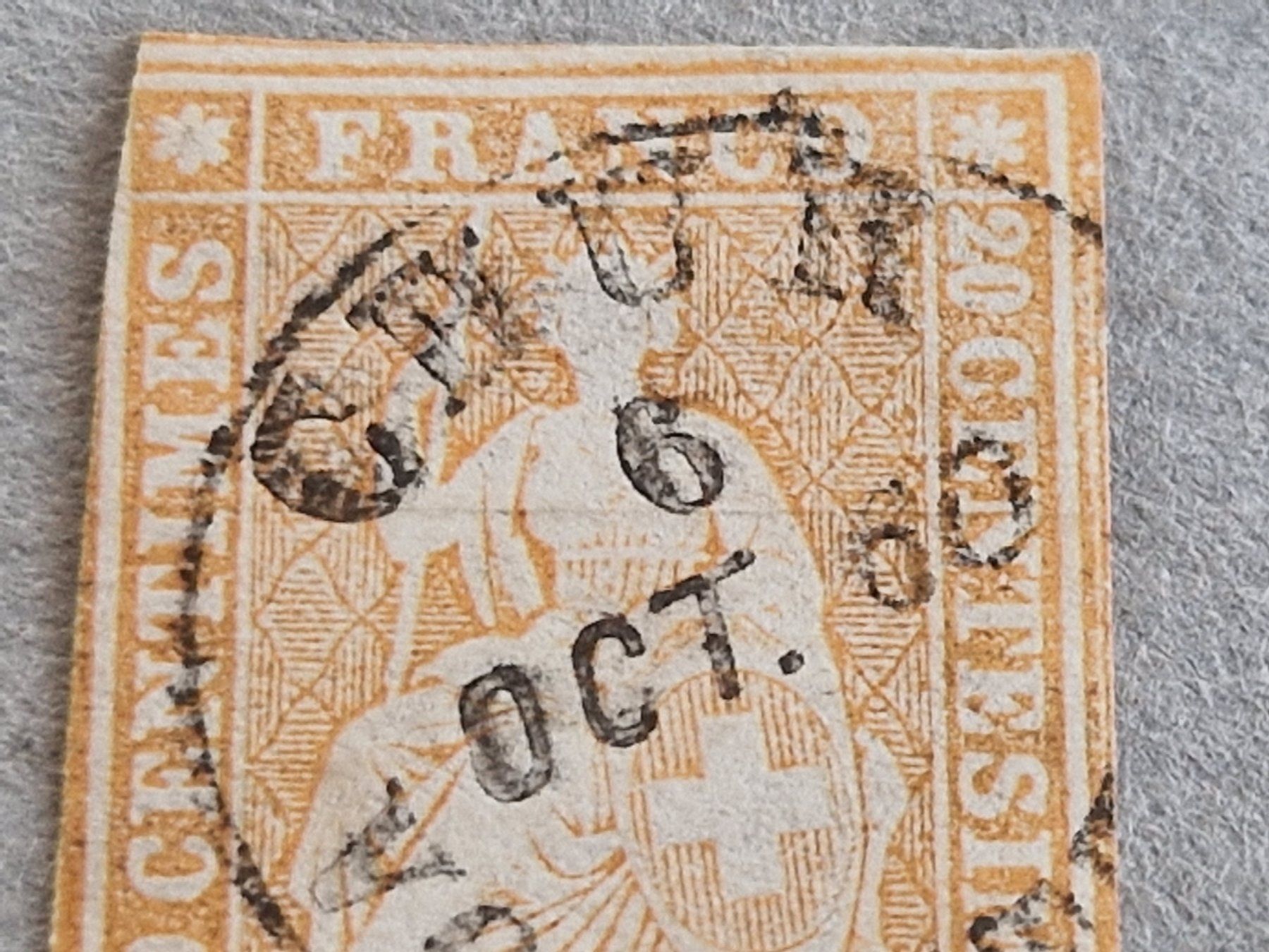 Alle Briefmarken: Strubel 25G, signiert, ab 1.- – Gebraucht aus Burgdorf von Glossy01 1