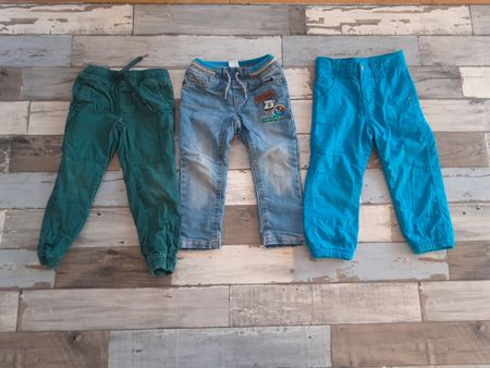98 Hosen Jeans gefüttert mit Gummizug winter bund garcon