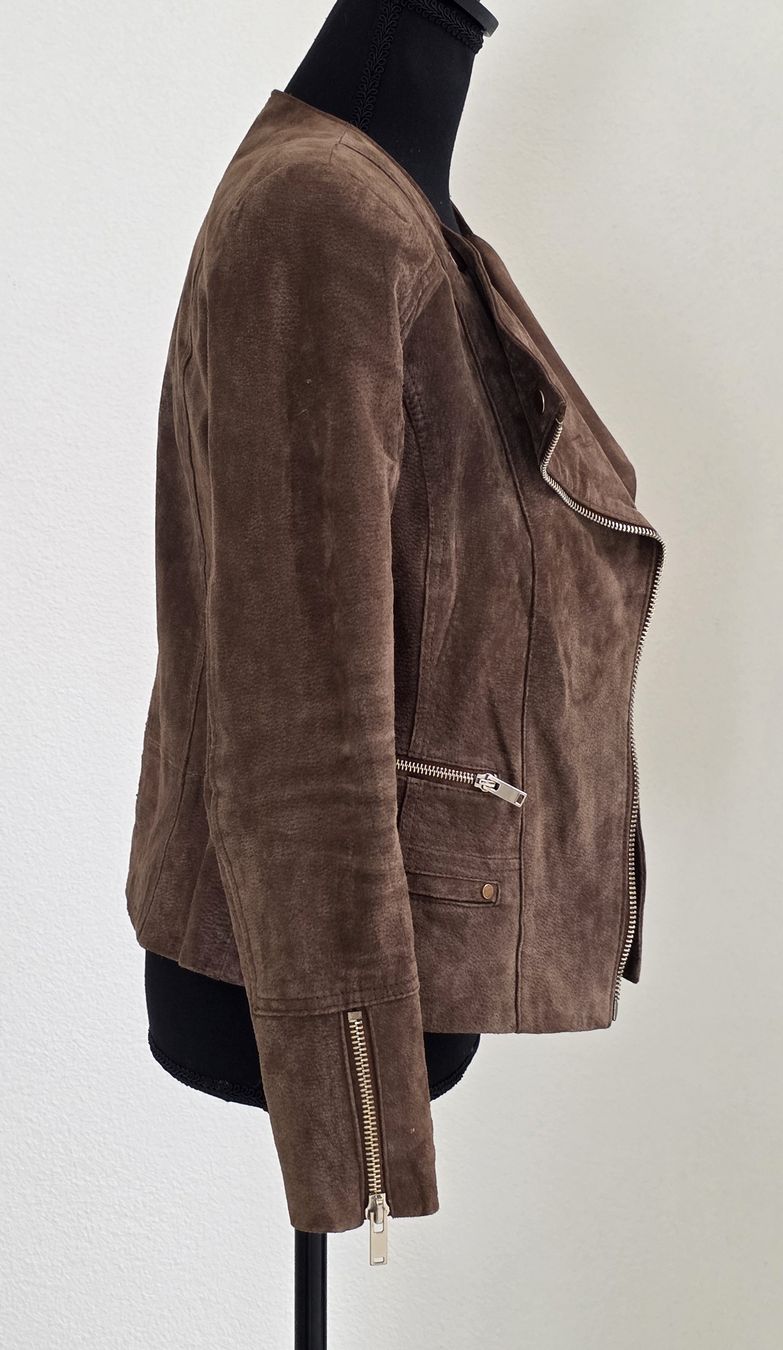 Mango Giacche: Lederjacke MNG braun Echtleder Grösse M  – Usato da Rheinsulz venduto da Gilea 2