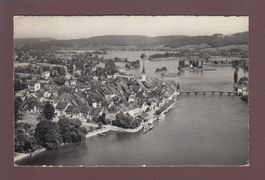 STEIN AM RHEIN - Flugaufnahme - Stempel Kiosk Schifflände