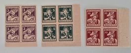 Pro Juventute Viererblocks J4- J6 postfrisch Kat. 1280.- ++