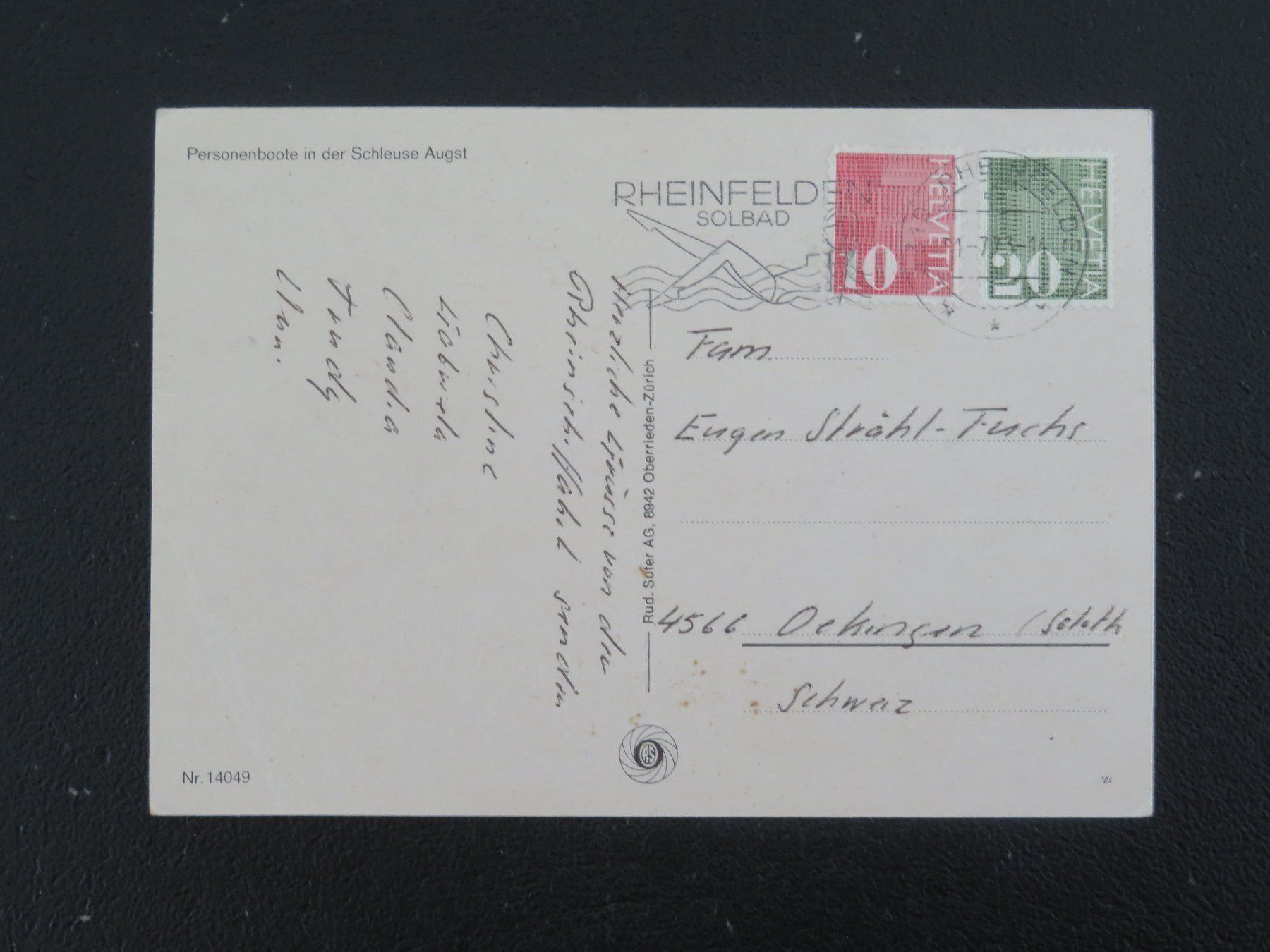 Cartoline postali: Ansichtskarte aus Augst von 1973 – Usato da Lachen SZ venduto da peace0 1