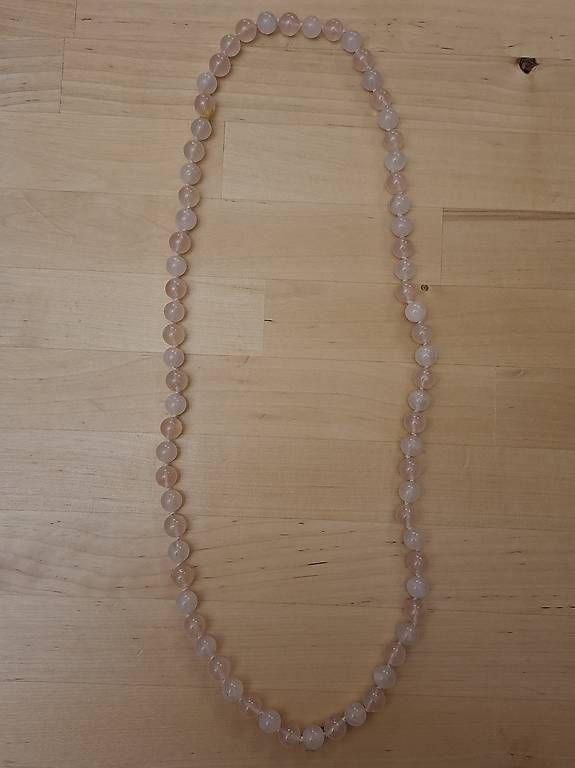 Catenine: Lange Halskette aus Rosenquartz – Usato da Wabern venduto da amo_pp26 1