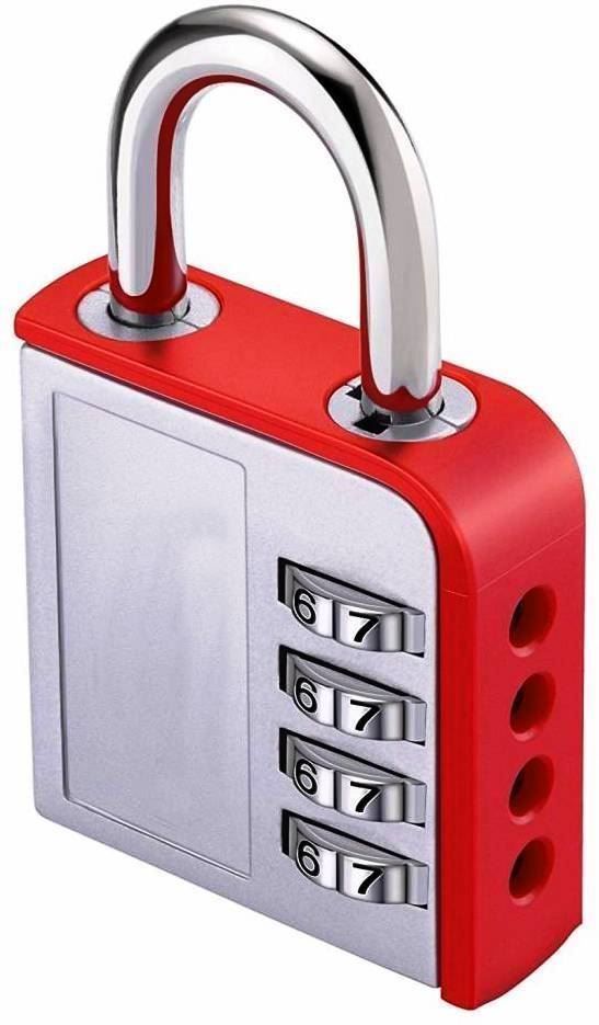 Cadenas: Zahlen-Vorhängeschloss / Code wählbar rot – Neuf avec emballage d'origine à St. Gallen par schnaeppchen-preise