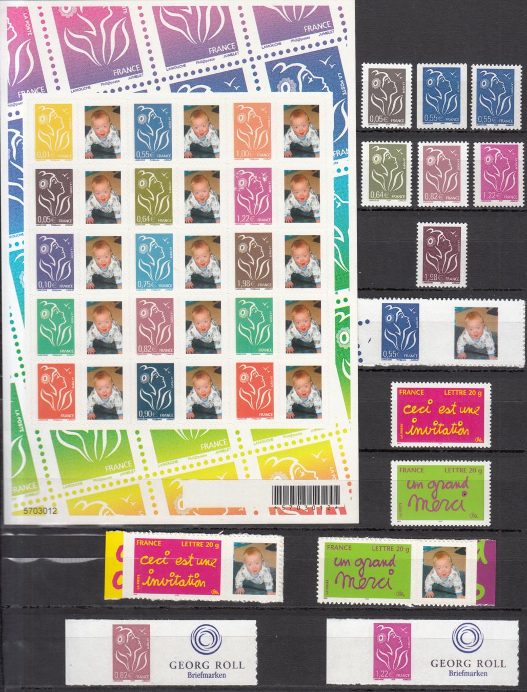 Tous les timbres: Frankreich 2005 postfrisch – D'occasion à Bürglen TG par StampGraf 1
