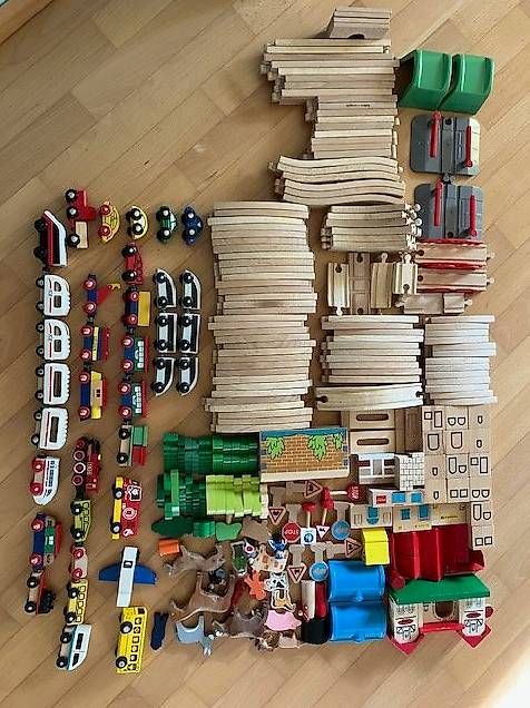 Giocattoli: Grosses BRIO Holzeisenbahn-Set – Usato da Reinach BL venduto da pko_2wgr 3