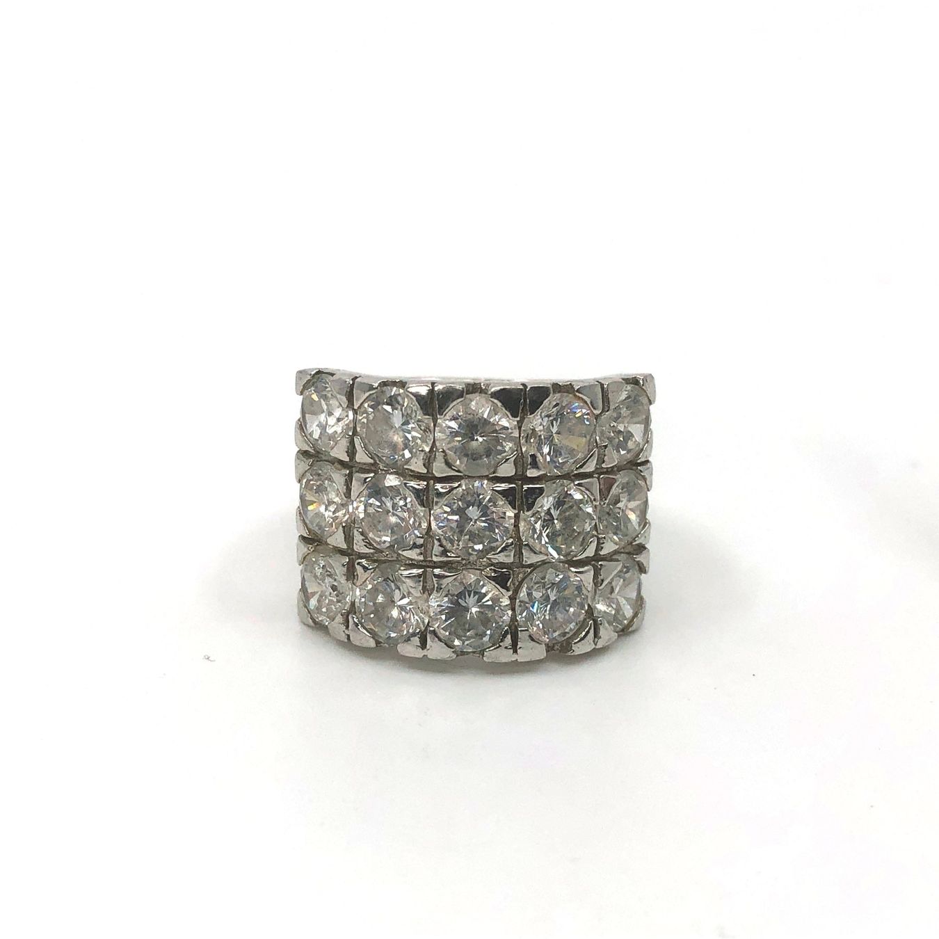 Anelli: Ring Silber 925 mit vielen Steinen – Usato da Basel venduto da Tiabeanie 2