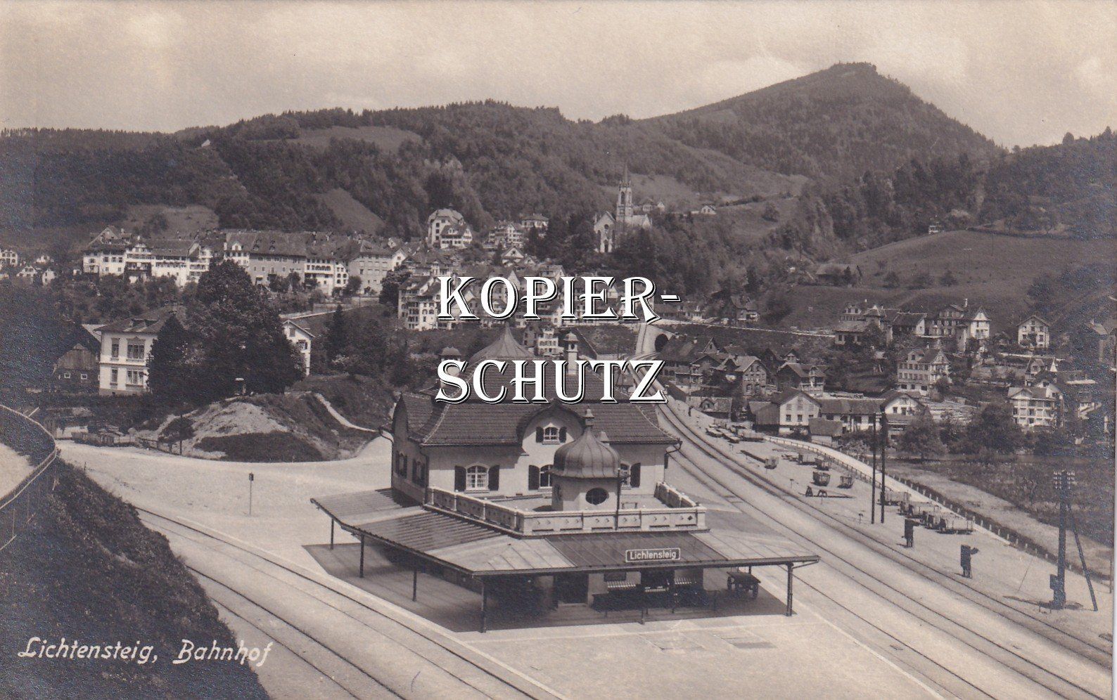 Cartoline postali: Lichtensteig - Bahnhof /bc – Usato da Hombrechtikon venduto da Rudolf07