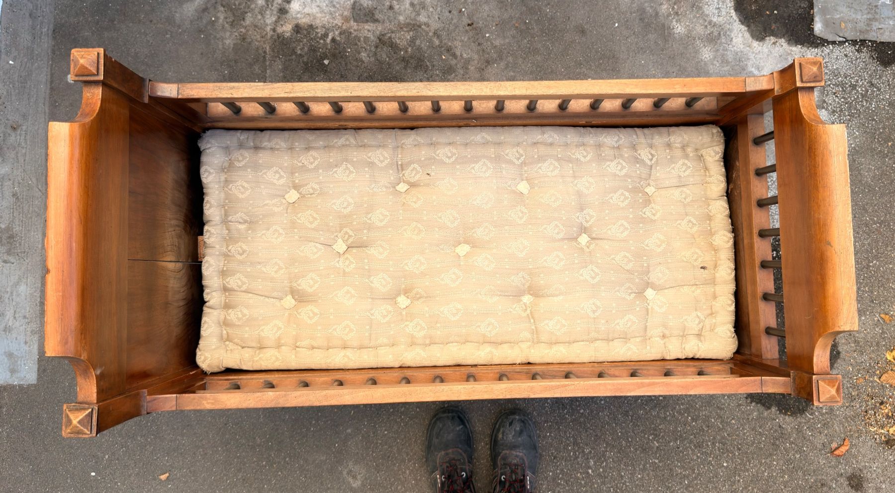Culle: Kindebett Holz mit Rollen Antik – Usato da Uster venduto da smartworker 2