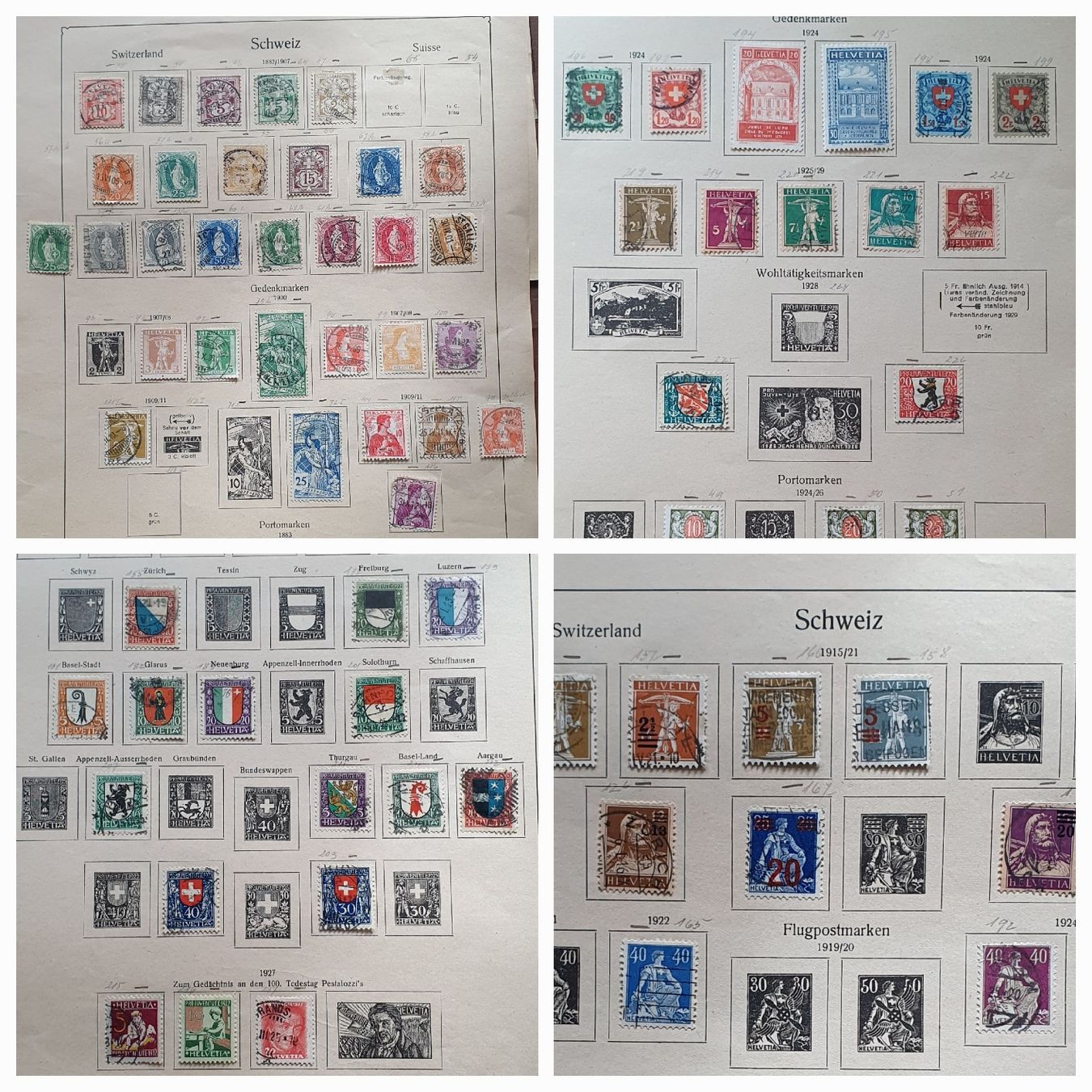 Alle Briefmarken: Rest Lot mit älteren Marken Schweiz – Gebraucht aus Kreuzlingen von Rschweiz1 5