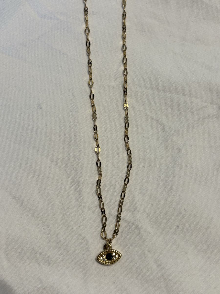 Catenine: Collier athenais, pendentif œil avec diamant vert – Nuovo e nell'imballaggio originale da Tavannes venduto da callie.mcli 1