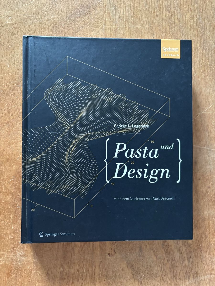 Libri: Legendre: Pasta und Design – Usato da Zürich venduto da WWehrle