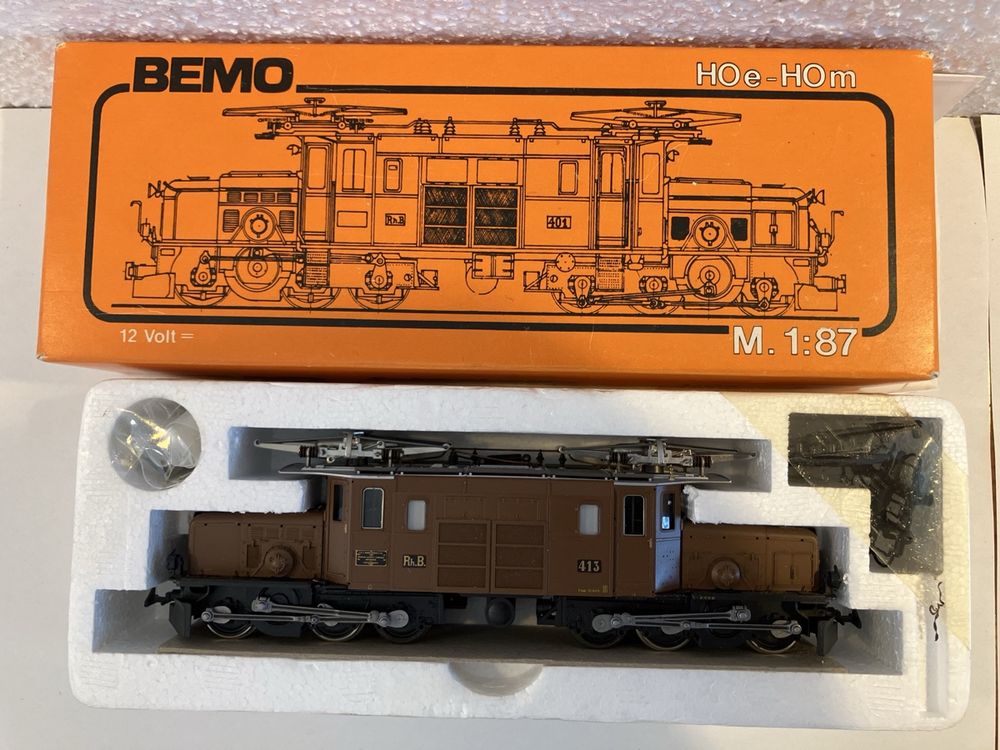 Bemo Modelleisenbahnen: Bemo / HOm / Locomotive RhB Ge 6/6 I 413 (DC, analogique) – Gebraucht aus Genève von frespo 4