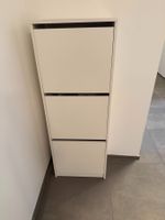 2x IKEA BISSA Schuhschrank – Weiss – je 49 × 28 × 135 cm