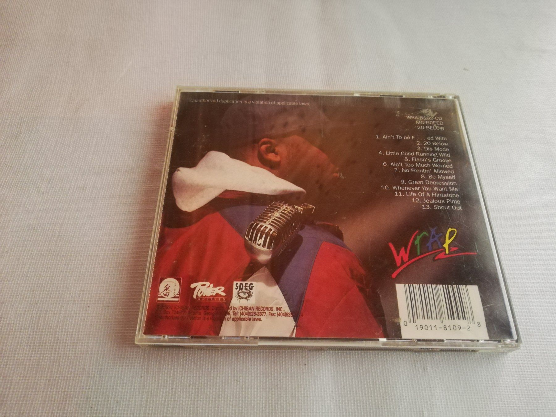 CD: MC BREED - 20 BELOW – Usato da Bern venduto da Vinylsound.ch 1
