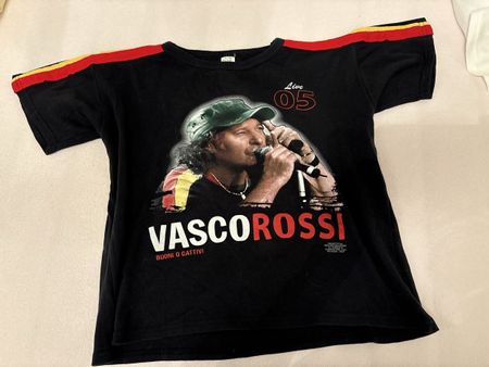 Vasco Rossi Live 05 Tour T-Shirt Schwarz Grösse S/M