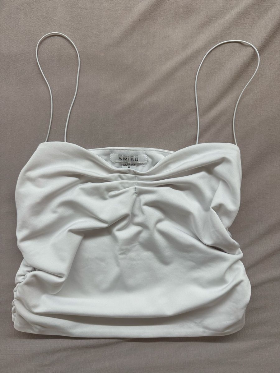 Tops: Top blanc taille M bon état – Gebraucht aus Granges VS von coraliegrd5