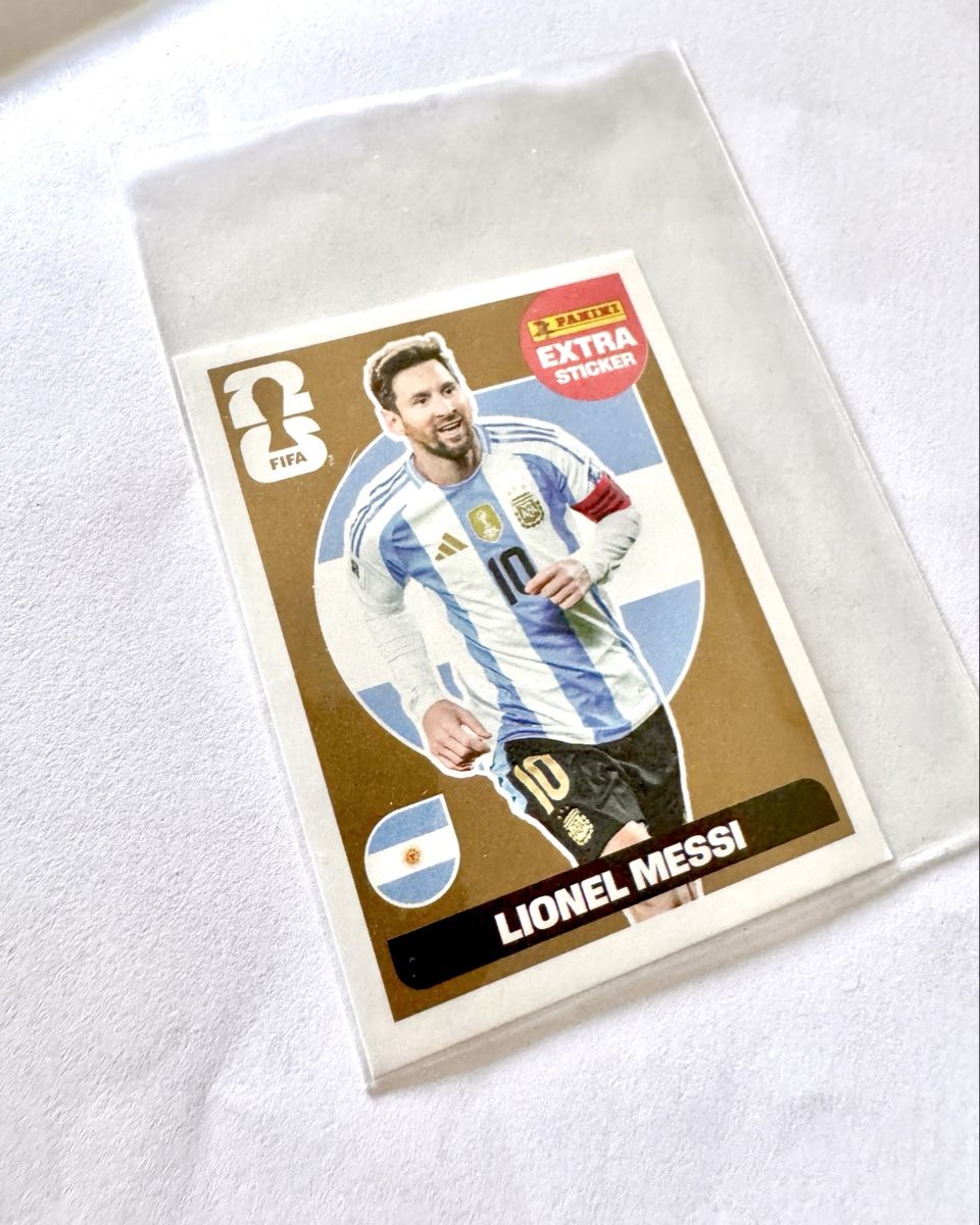 Panini Carte collezionabili: Lionel Messi Panini Extra Sticker Gold – Nuovo (secondo la descrizione) da Zürich venduto da Alan78
