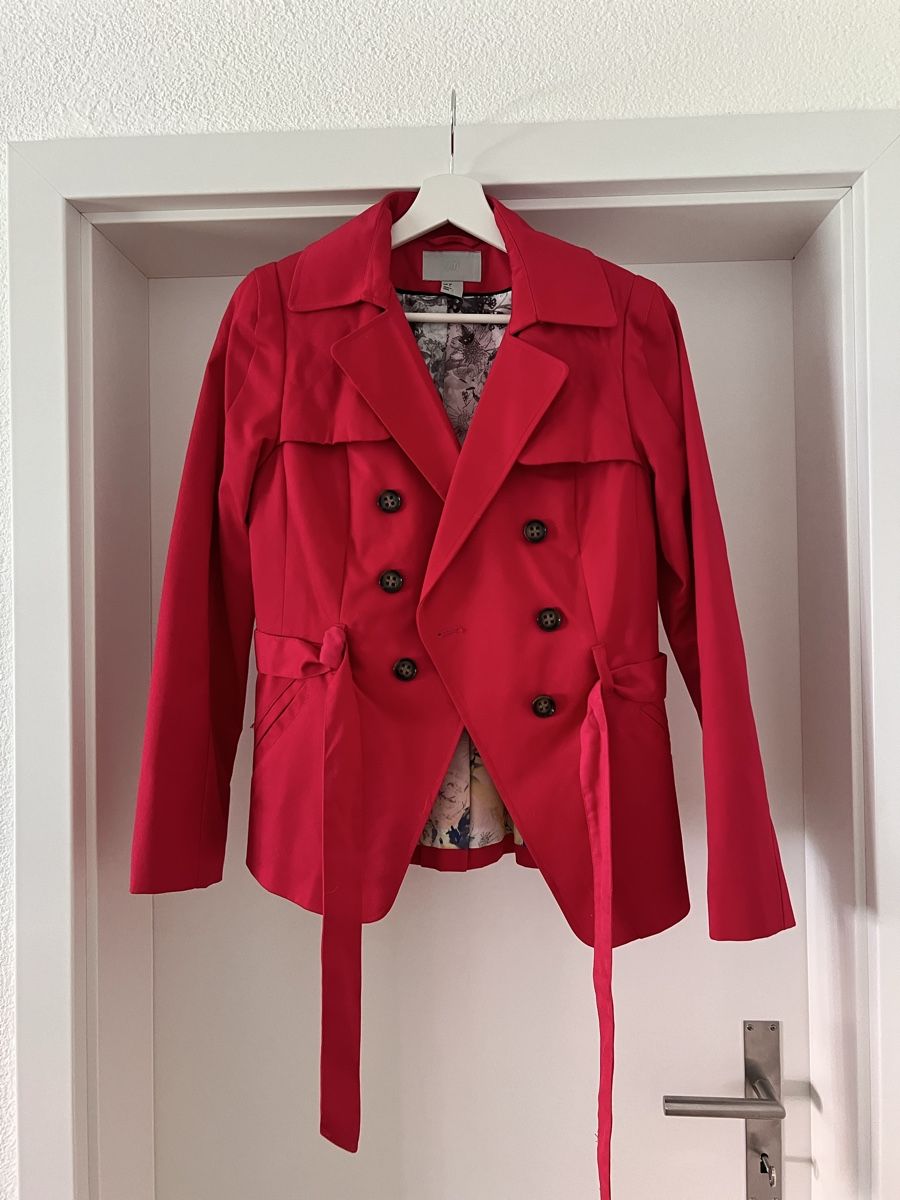 H&M Giacche: Kurzer Trenchcoat pink – Usato da Balsthal venduto da Katrin94