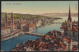 Zürich und  Alpen  1907