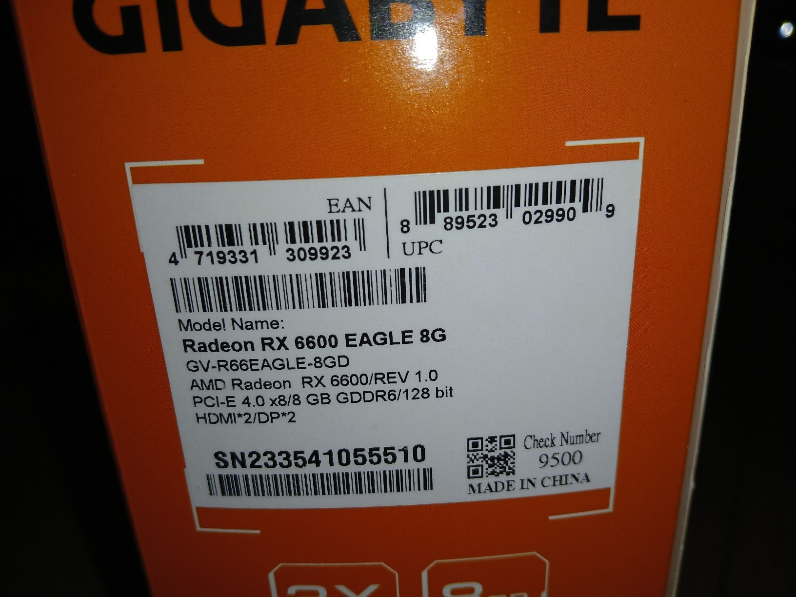 Amd Grafikkarten: Gigabyte Radeon RX 6600 Eagle 8G – Gebraucht aus Sulgen von pli_yrh2 2