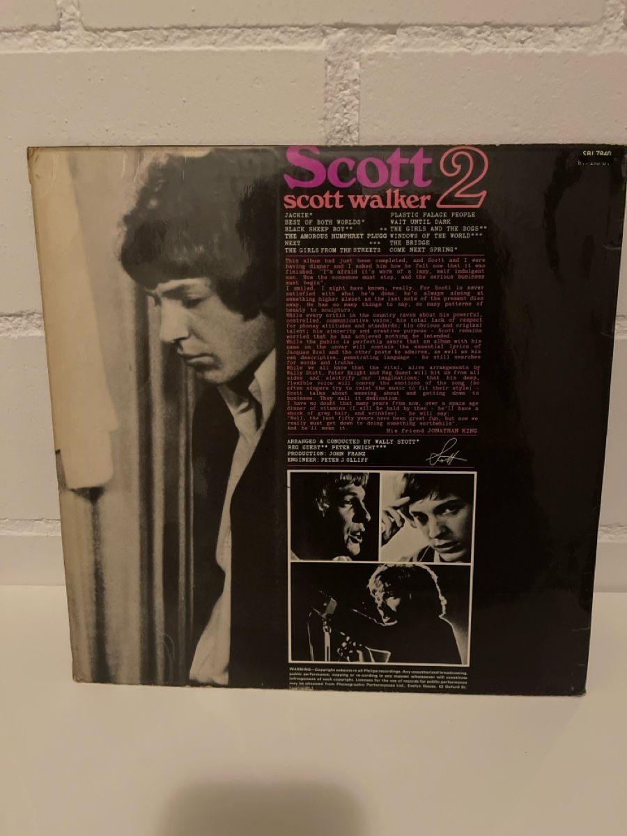 Vinyles: Scott Walker Scott 2 Vinyl LP Philips – D'occasion à Unterkulm par AnoliOccasion 1