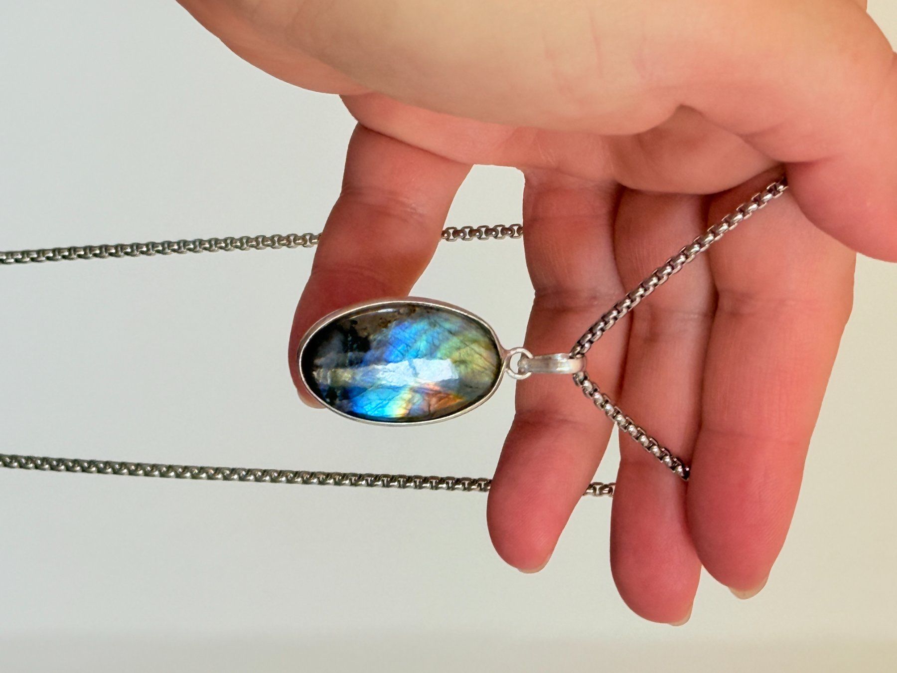 Catenine: Collier avec Labradorite – Nuovo e nell'imballaggio originale da Genève venduto da AWWA 9