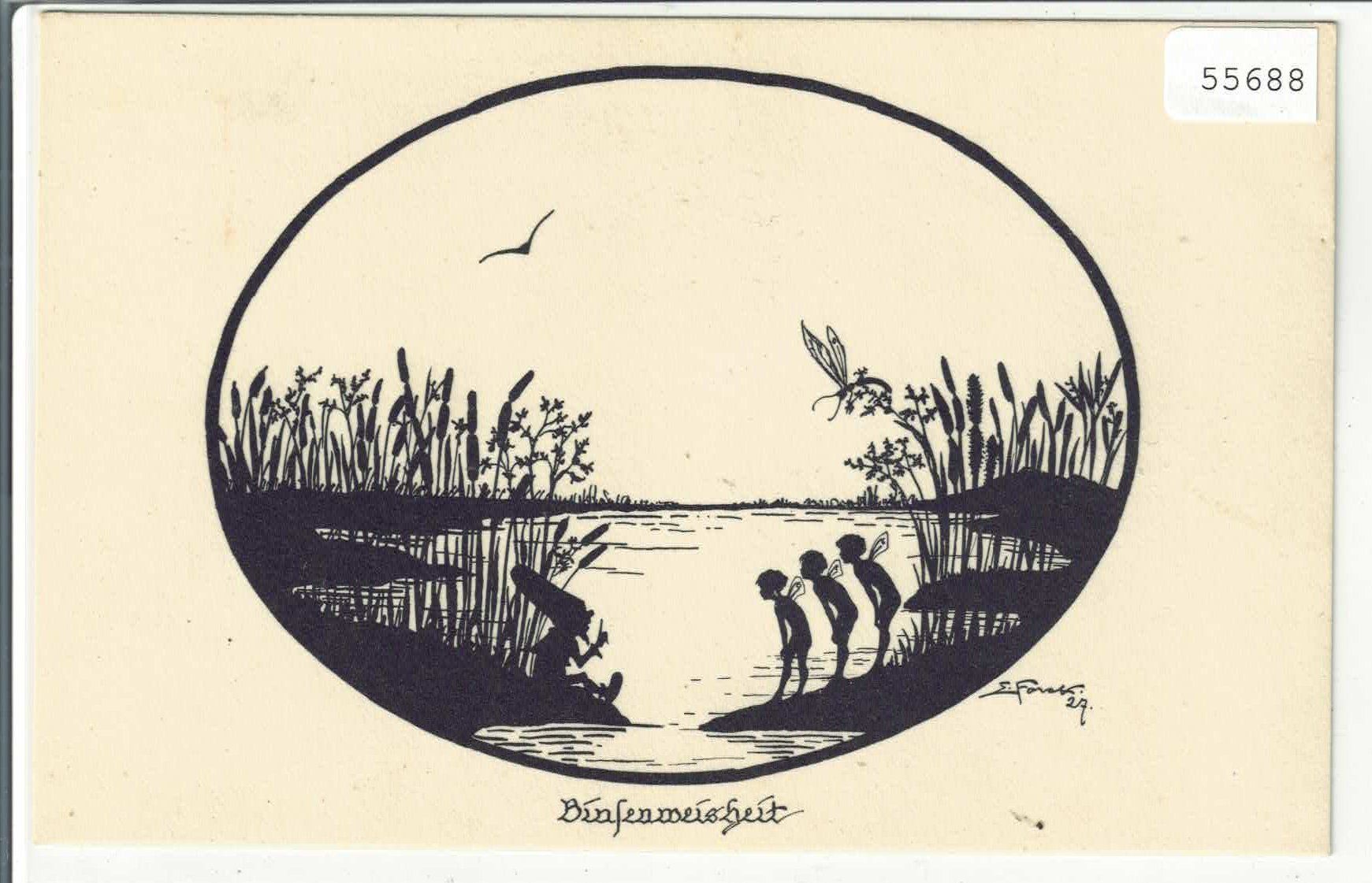 Cartes postales: Binsenweisheit - Elsbeth Forck's Schattenbilder – D'occasion à Ettingen par Kartenplanet