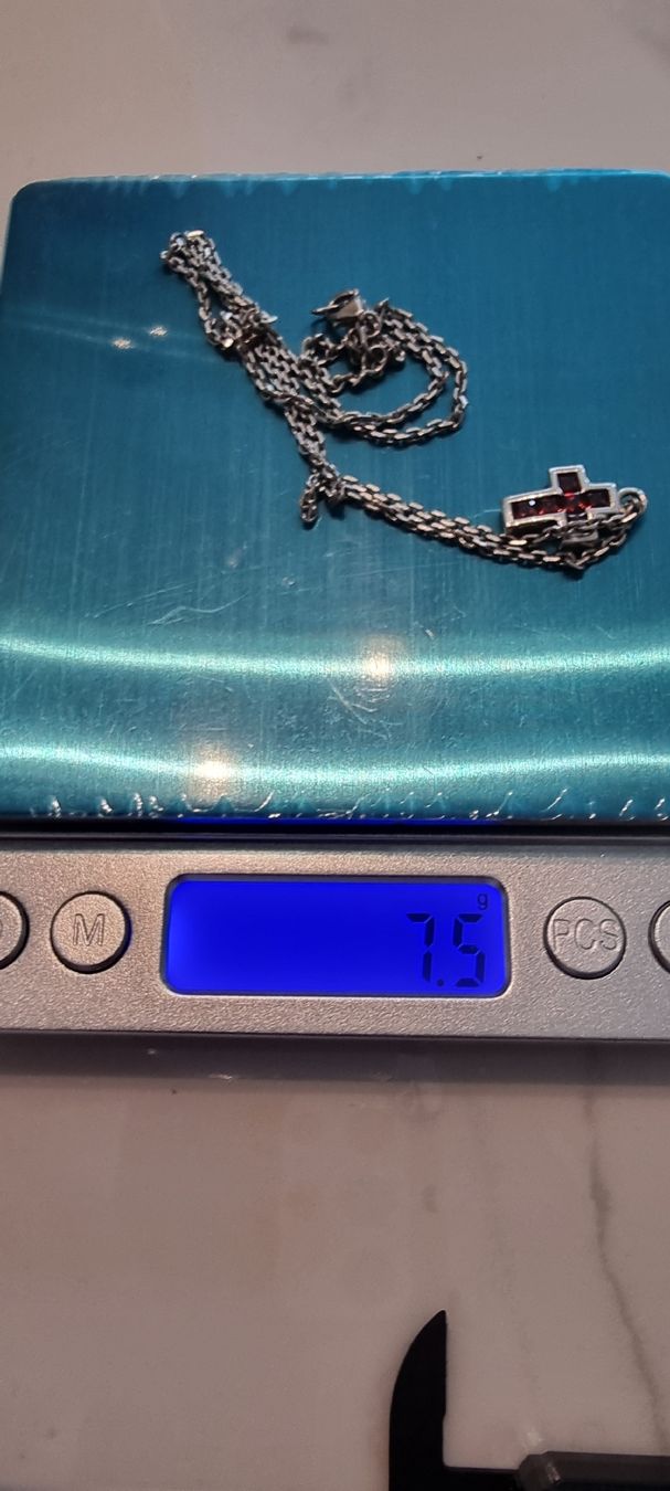 Catenine: Silberkette mit Kreuz Anhänger – Usato da Kreuzlingen venduto da Vitali_93 5