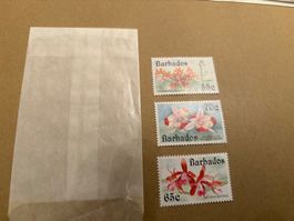 Briefmarken Orchideen Barbados
