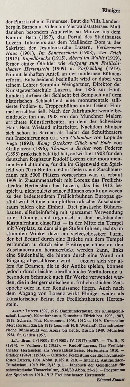 Dipinti: Elmiger Robert (1868-1922) – Usato da Grosshöchstetten venduto da Perle1951 5