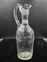 Antike Karaffe Glas geritzt
