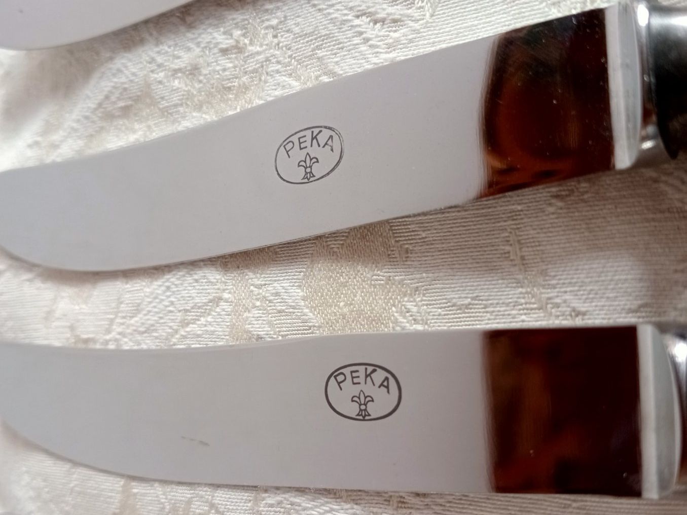 Besteck: 7 Messer 90/27 PEKA Schützengesellschaft Gewehre versilbert – Gebraucht aus Oberdorf BL von Barocki888 3