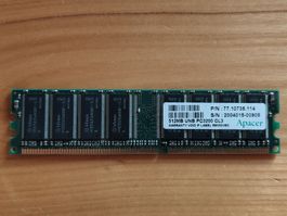 Barrette RAM 512 Mo DDR1 PC3200 (Apacer - Infineon)