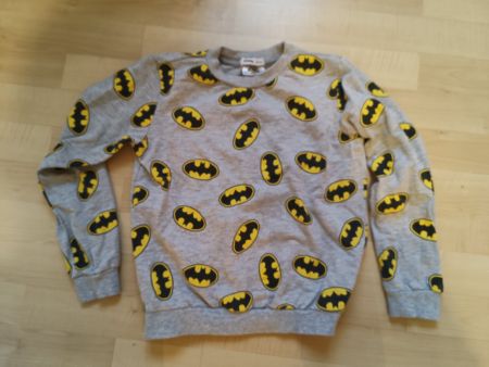Sinsay Batman Pullover Gr 140 cm Sweatshirt grau