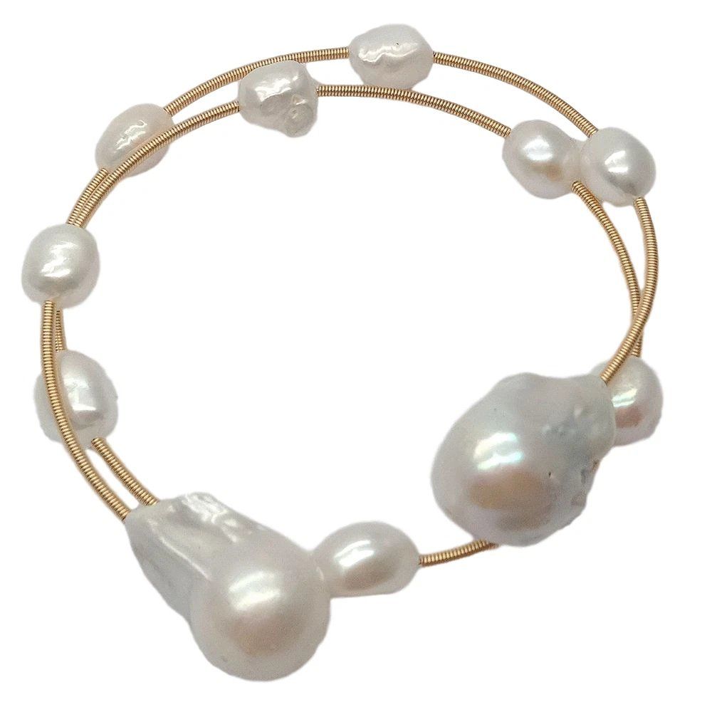 Bracciali & Braccialetti: Wunderschön Perlen Armband Echt Armspange Bracelet Perle – Nuovo (secondo la descrizione) da Prilly venduto da ilyria73 4