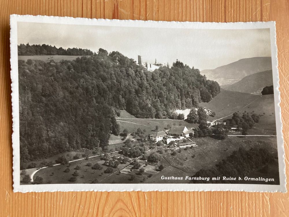 farnsburg-gasthaus-mit-ruine-ormalingen-ak-1932-gebraucht-in