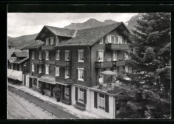 Cartoline postali: Adelboden, Hotel Alpenrose von J. Aellig – Usato da Berlin venduto da bartko-reher