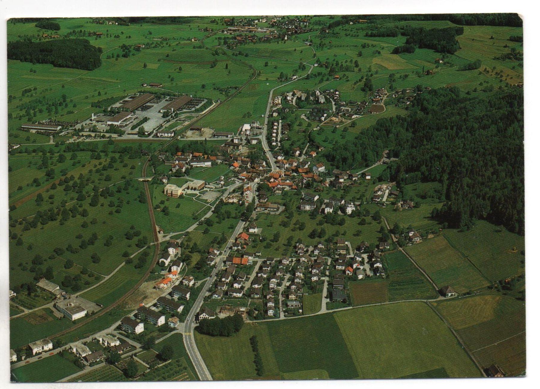 Cartoline postali: BRONSCHHOFEN Flugaufnahme – Usato da Jona venduto da philajona