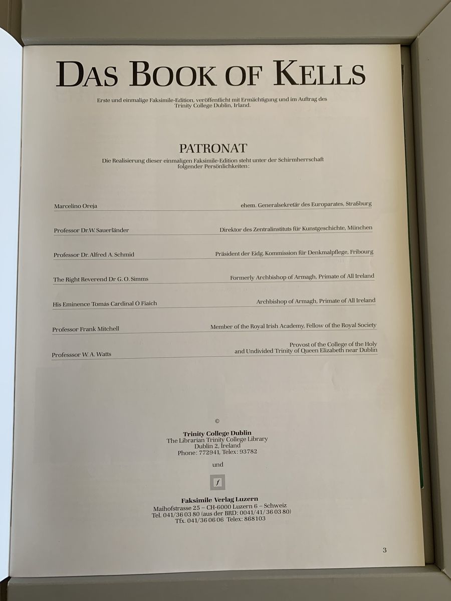 Libri: Le Livre de Kells - Portfolio de 3 Fac-similés – Usato da Posieux venduto da pha_tnd9 1