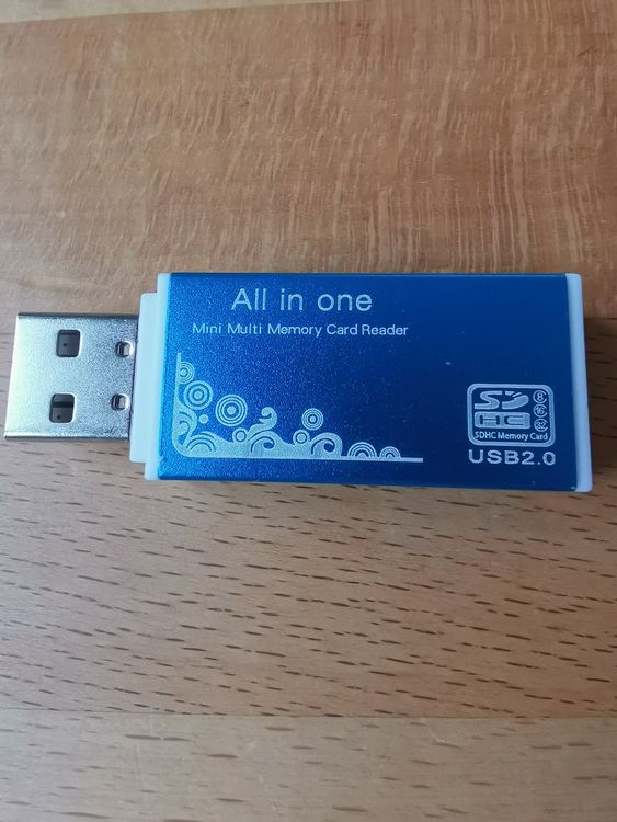 Vhbw All-in-One SD Kartenleser – USB 3.0, 5 Steckplätze, Mit Mini-USB Kabel, Für PC & Smartphone