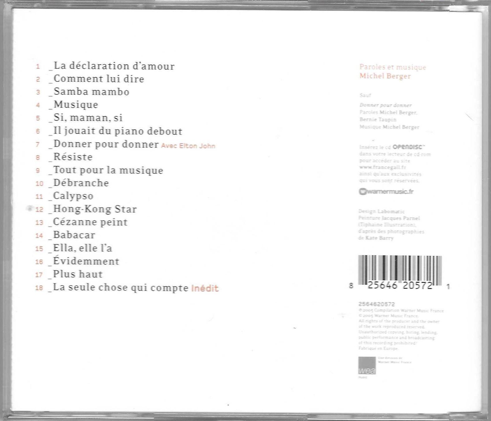 CD: FRANCE GALL  -  EVIDEMMENT – Usato da Bex venduto da Giorgiob 1
