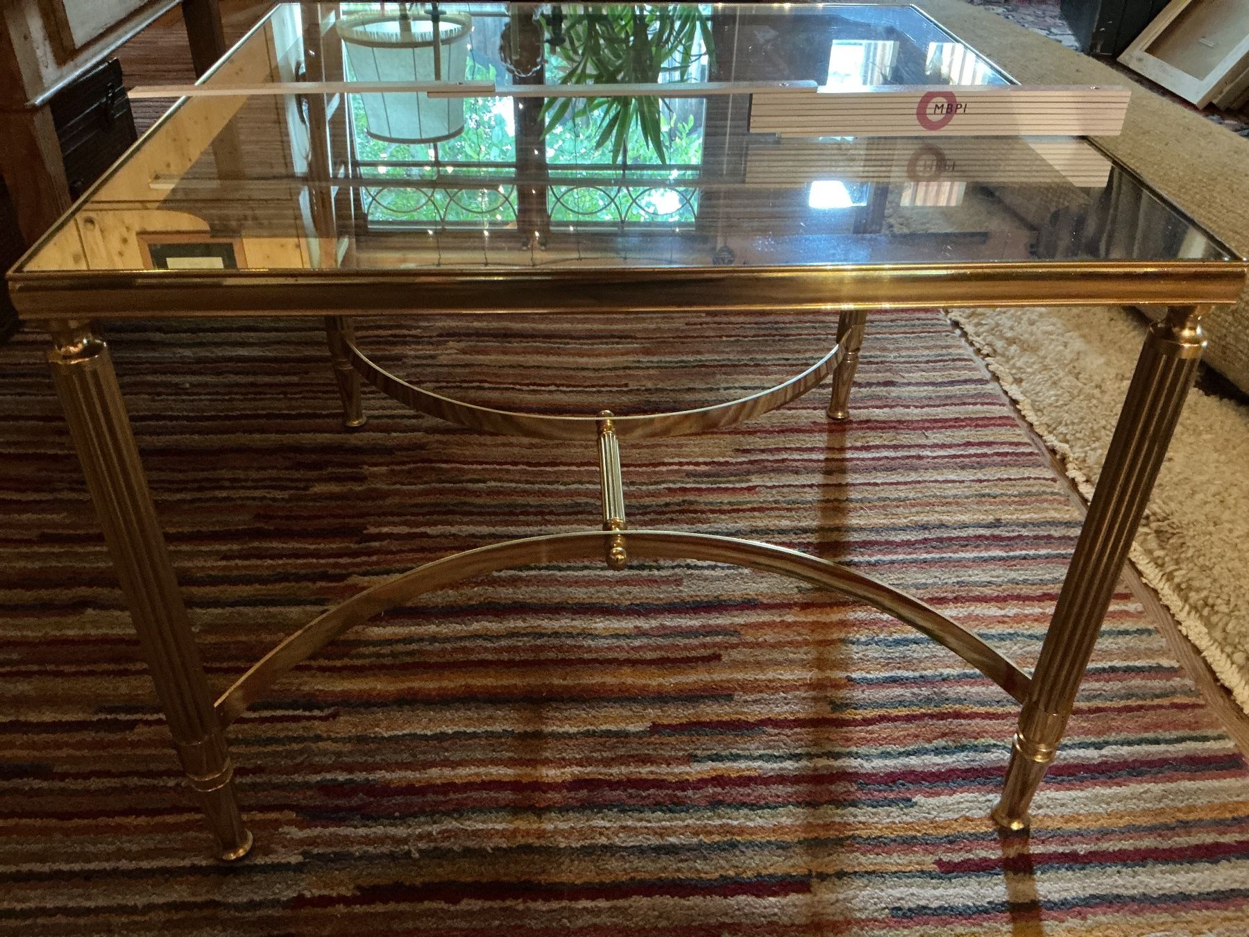 Tables: Toller Messing-Glas Tisch – D'occasion à Triesen par boston7 3